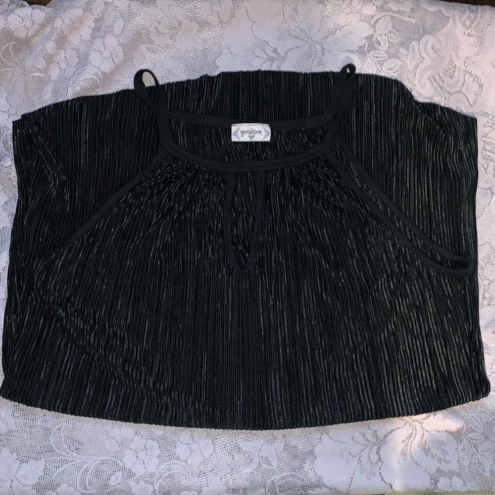 Gemstone accordion tank top size 3x